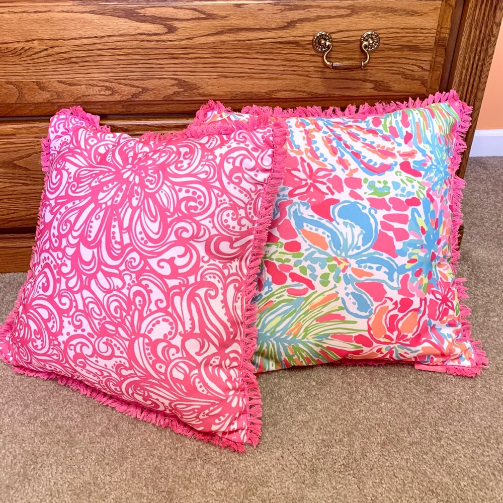 Set of 2 Lilly Pulitzer Throw Pillows